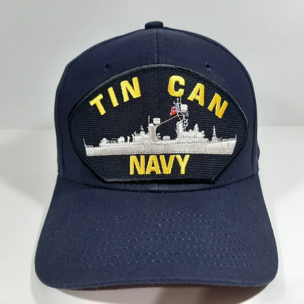 US Navy TIN CAN NAVY Embroidered Patch Hat Basebal